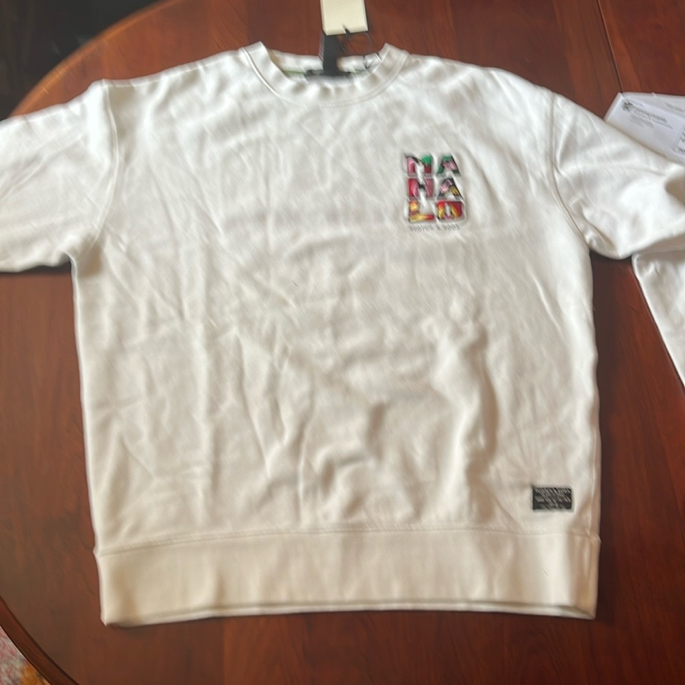 Scotch & Soda Embroidered White Crewneck